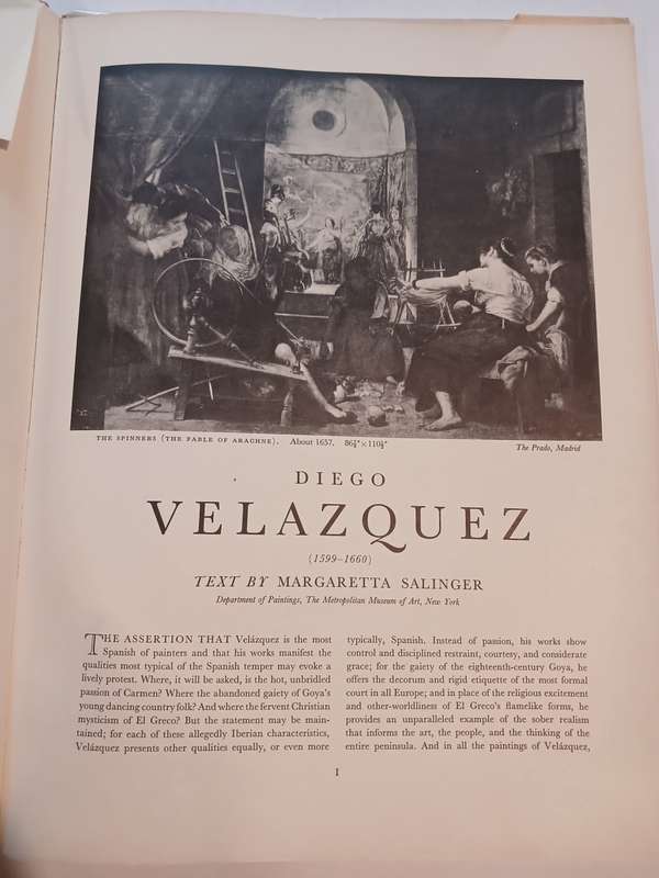 Velazquez, An Express Art Book, 16 Beautiful Full Colour Prints, 1959