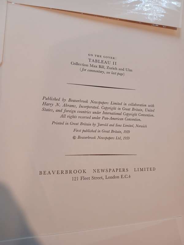 Mondrian, An Express Art Book, 16 Beautiful Full Colour Prints, 1959