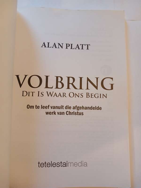 Volbring, Dit is waar ons Begin by Alan Platt