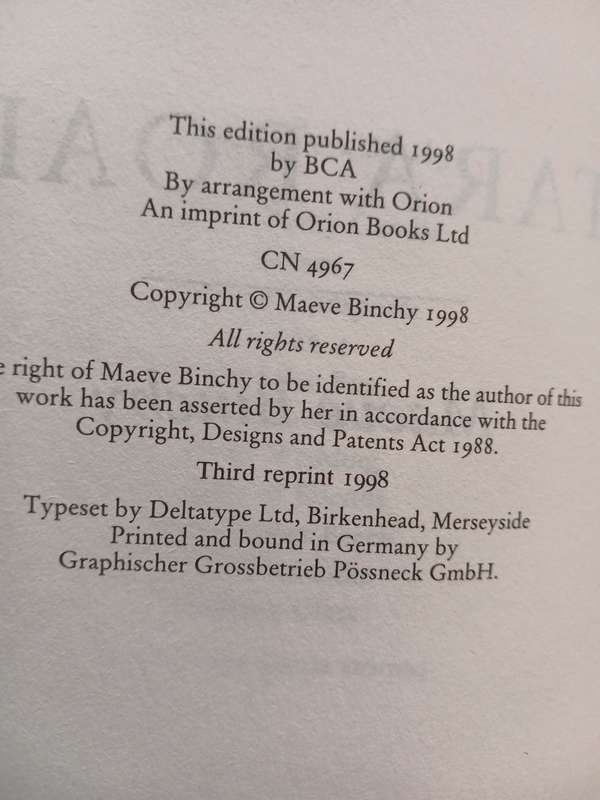Tara Road by Maeve Binchy