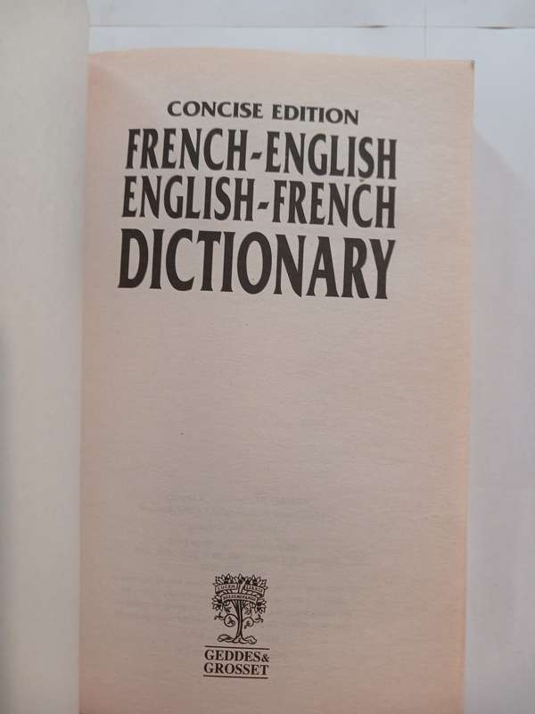 French-English / English-French Dictionary