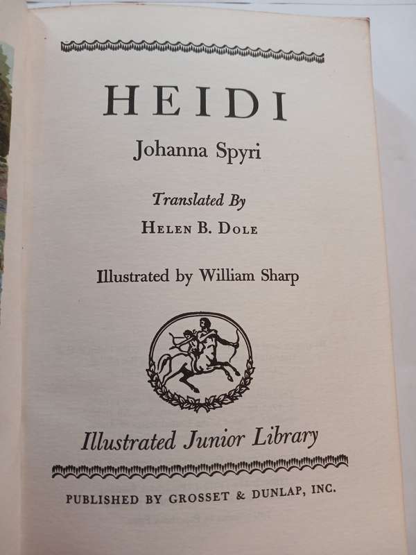 Heidi by Johanna Spyri, 1945