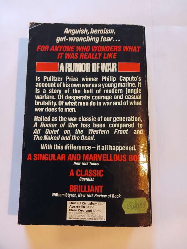 A Rumor of War by Philip Caputo