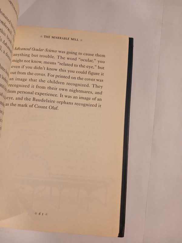 A Series of Unfortunate Events, Book the Fourth, The Miserable Mill by Lemony Snicket
