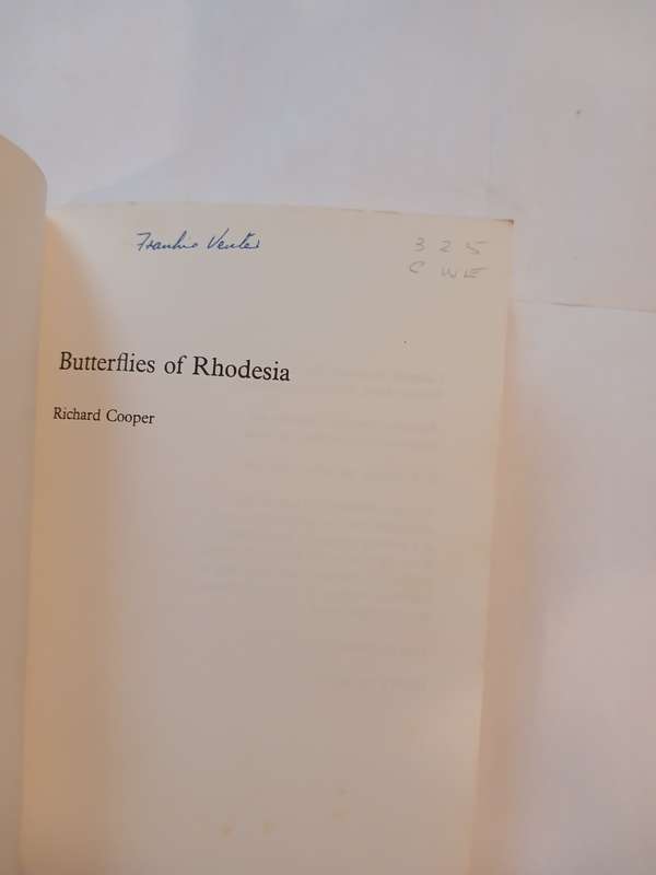 Butterflies of Rhodesia, Bundu Series by Richard Cooper