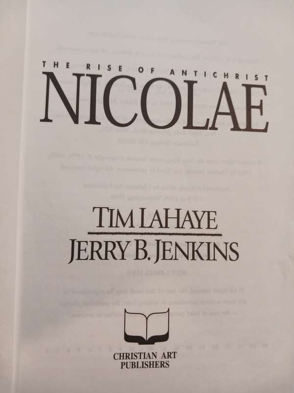 Nicolae, The Rise of Antichrist by Tim Lahaye and Jerry B. Jenkins