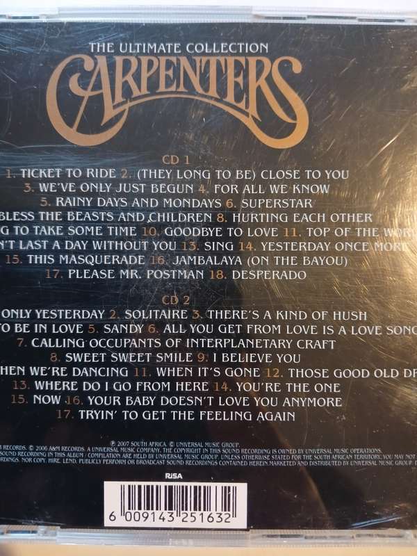 Carpenters, The Ultimate Collection CD