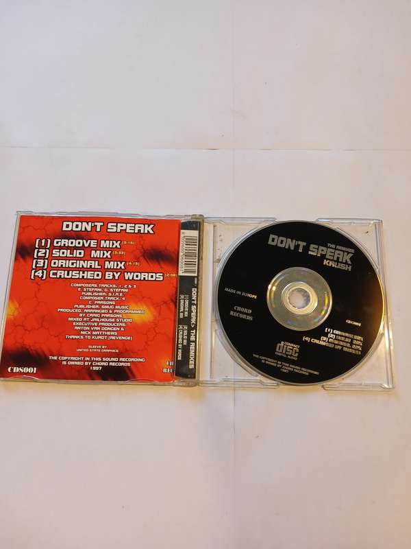 Don`t speak, The Remixes CD