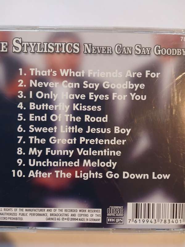 The Stylistics, Never Can Say Goodbye CD