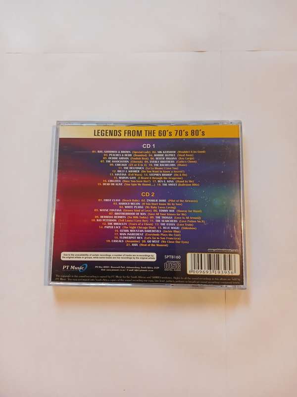 Solid Gold, Legends from the 60`s, 70`s, 80`s, 2 x CD