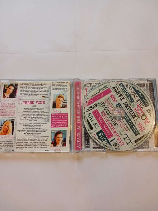 Attack of the Strawberries, All Over the Show CD, Signed
