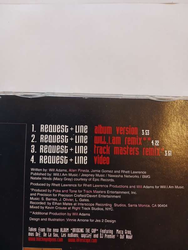 Black Eyed Peas feat. Macy Grey, Request Line CD single