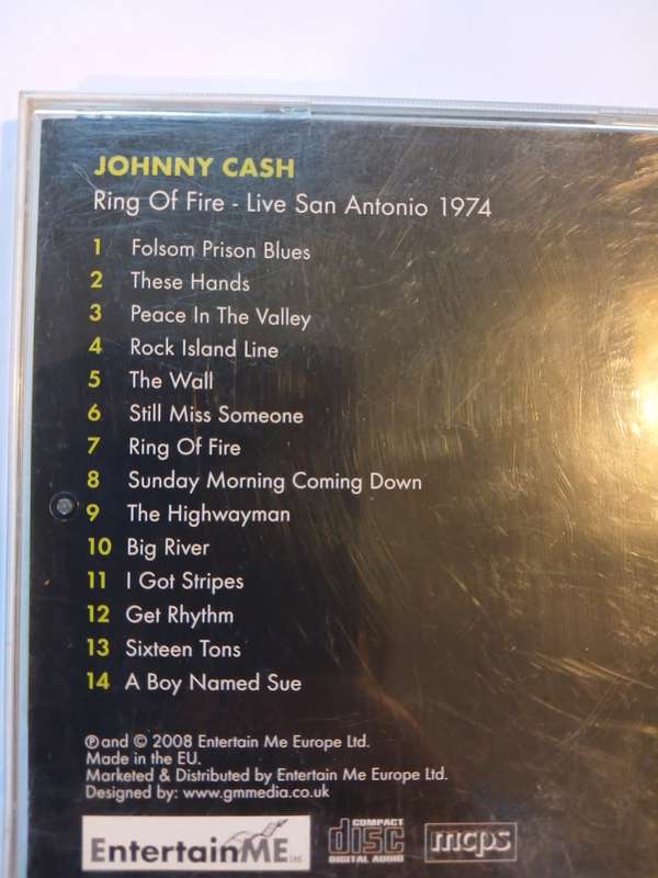 Johnny Cash, Ring of Fire, Live San Antonio 1974, Digitally Remastered CD