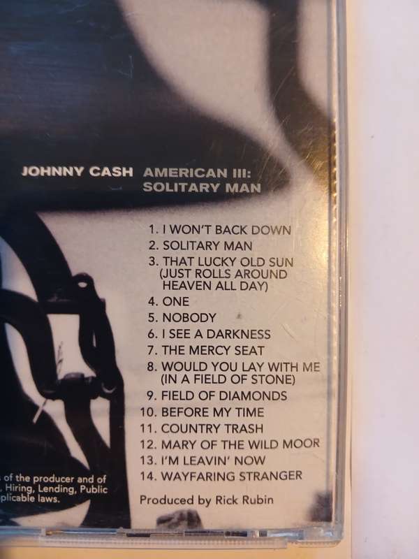 Johnny Cash, American III: Solitary Man CD