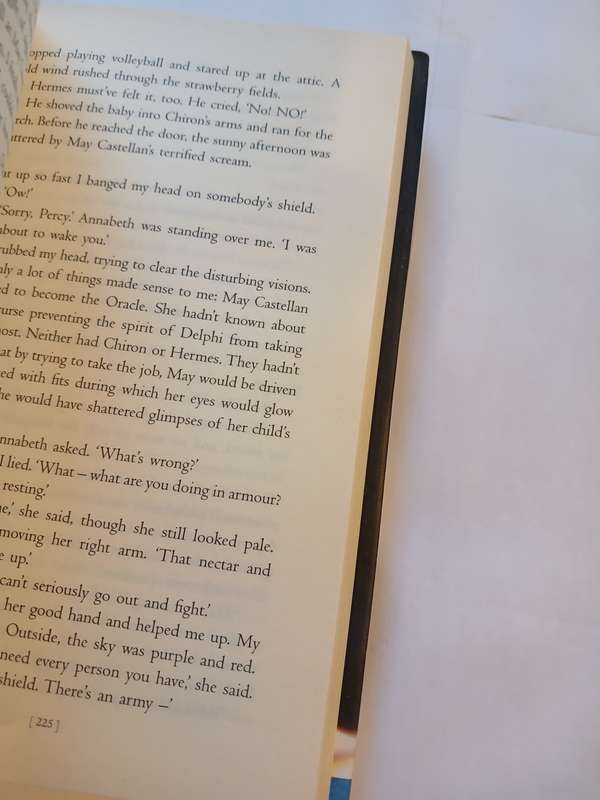 Percy Jackson and the Last Olympian by Rick Riordan, Hardcover