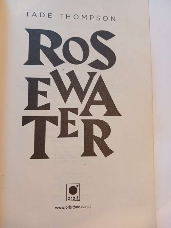 Rosewater by Tade Thompson