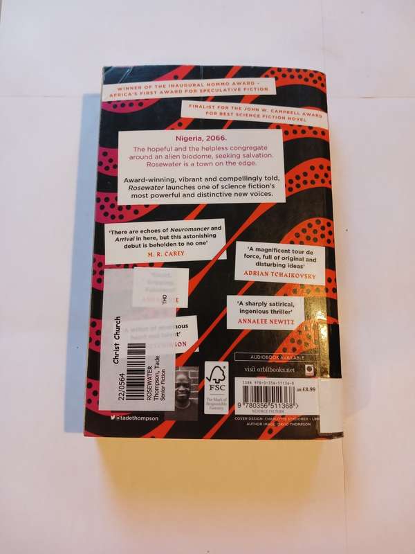 Rosewater by Tade Thompson