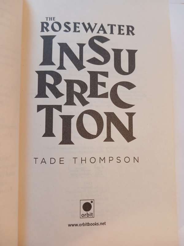 Rosewater by Tade Thompson