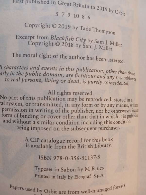 Rosewater by Tade Thompson