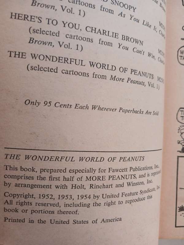 Peanuts, The Wonderful World of Peanuts by Charles M. Schulz