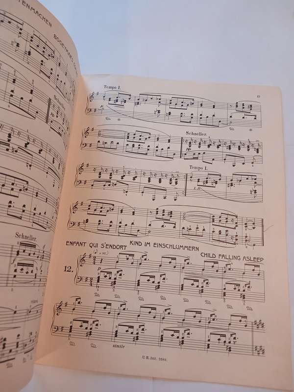 Robert Schumann, Kinderszenen OP. 15 Piano Solo, Sheet Music