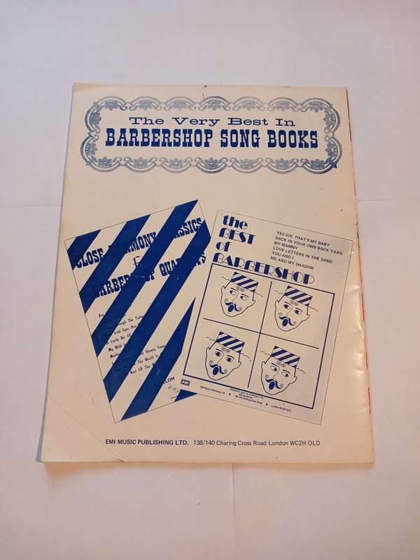 Barbershop Memories compiled and arranged for Male Voices by Hugo Frey, Sheet Music