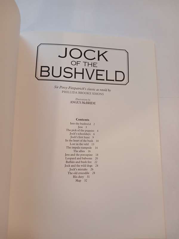Jock of the Bushveld by Sir Percy Fitzpatrick retold by Phillida Brook Simons