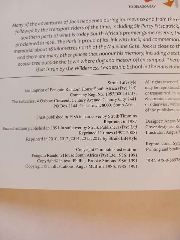 Jock of the Bushveld by Sir Percy Fitzpatrick retold by Phillida Brook Simons