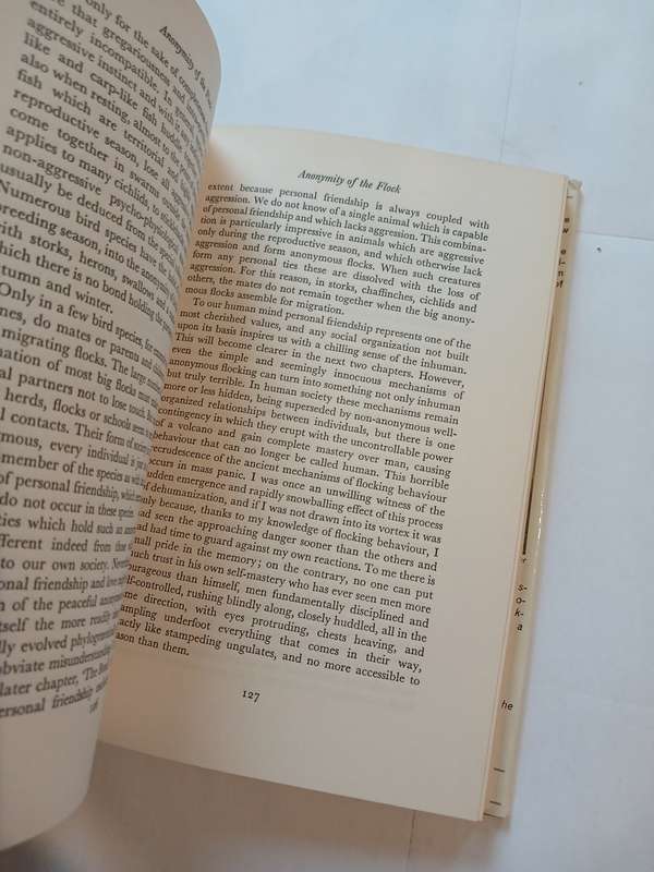 On Aggression by Konrad Lorenz, 1967 Hardcover