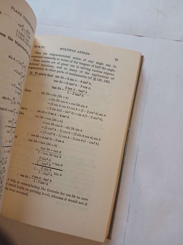 Plane Trigonometry by H.S. Carslaw
