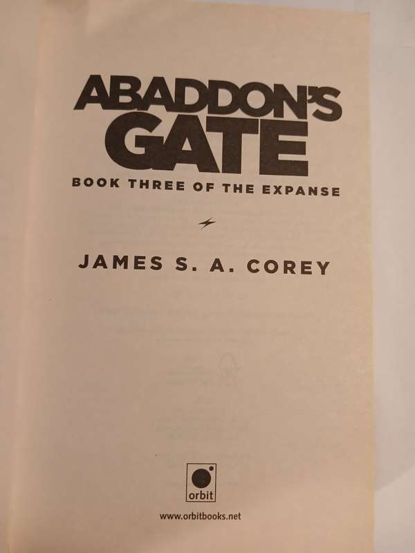 Abaddon`s Gate, Book Three by James S.A. Corey