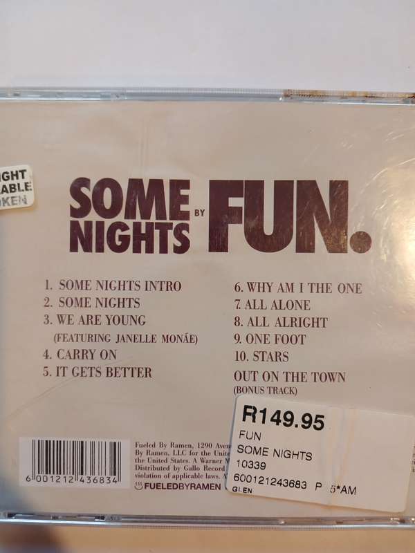 Fun, Some Nights CD