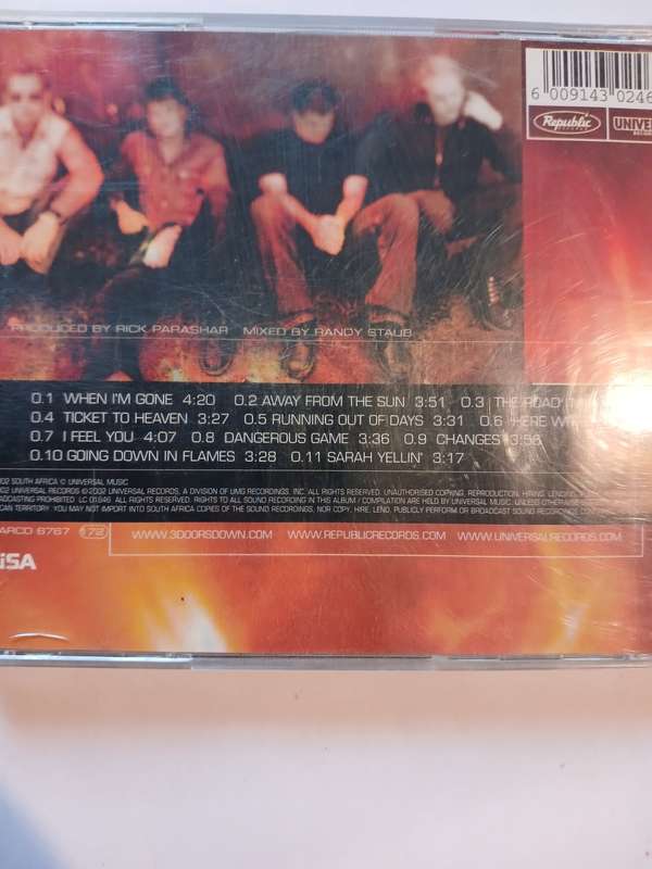 3 Doors Down, Away From the Sun CD
