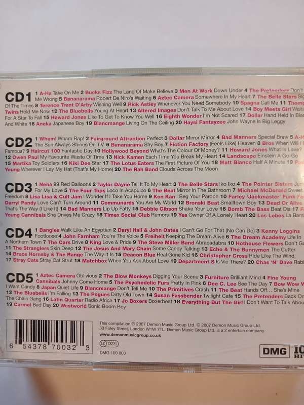 100 Hits, 80`s, 5 x CD