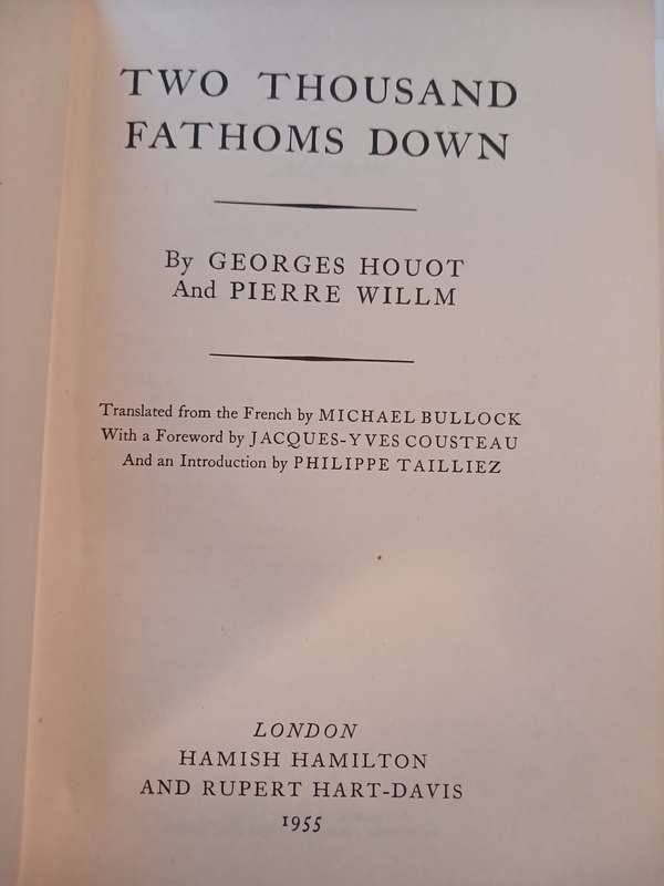 2,000 Fathoms Down in the Bathyscaphe by Houot & Willm, 1955