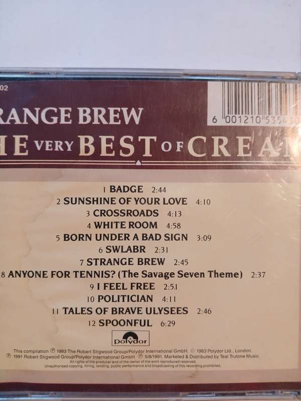 Cream, Strange Brew, The Very Best of Cream CD