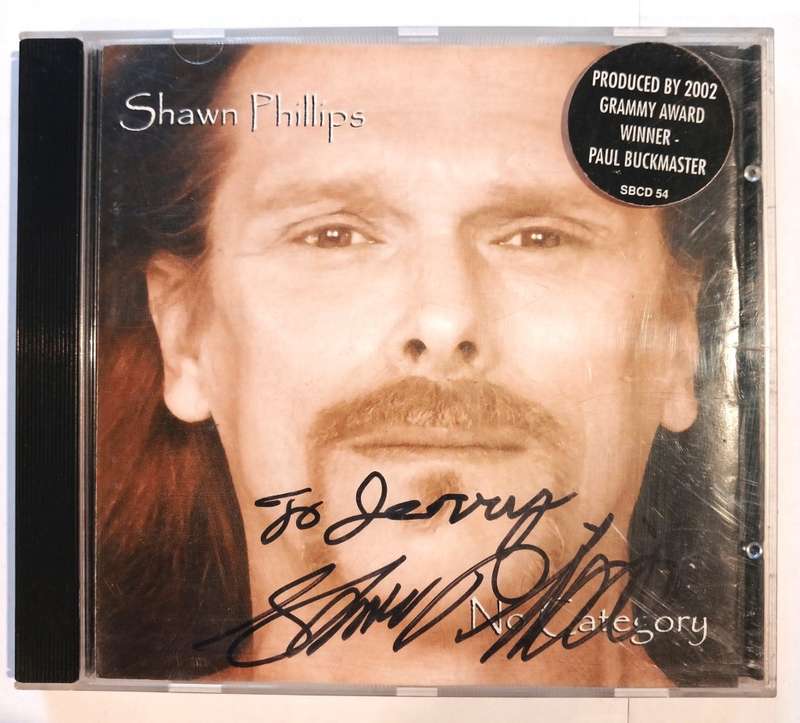 Shawn Phillips, No Category CD, signed