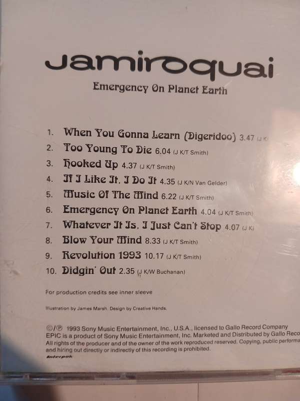 Jamiroquai, Emergency On Planet Earth CD