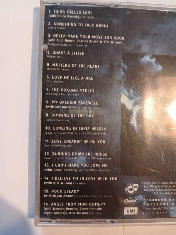 Bonnie Raitt, Road Tested CD