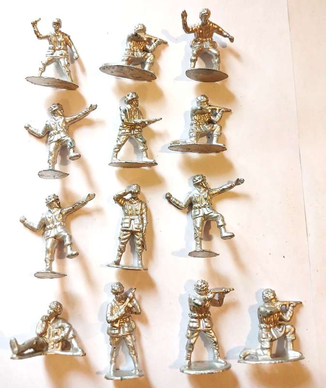 Miniature Military Figurines x 13