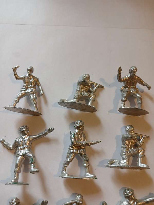 Miniature Military Figurines x 13