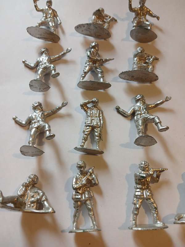 Miniature Military Figurines x 13