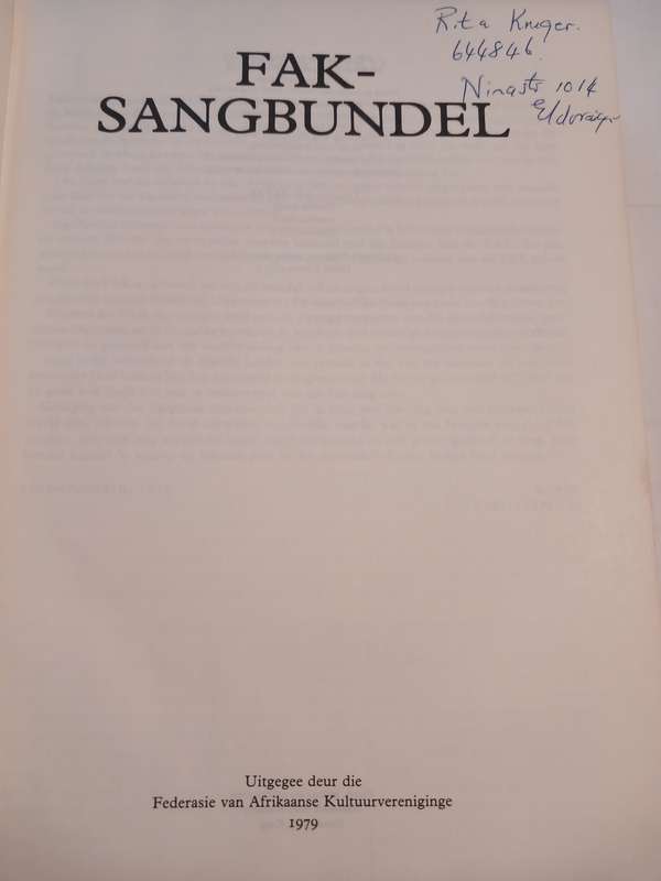 Fak-Sangbundel, 1979