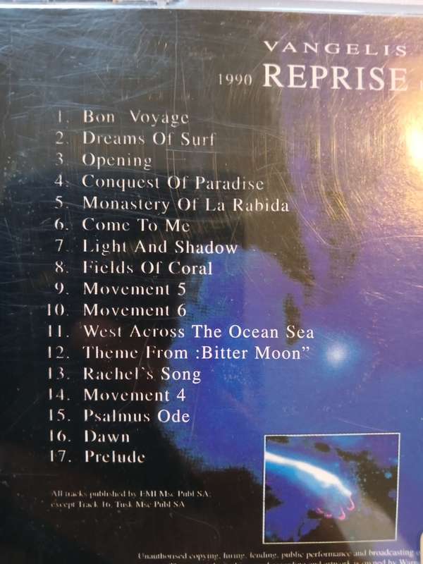 Vangelis, Reprise 1990-1999 CD