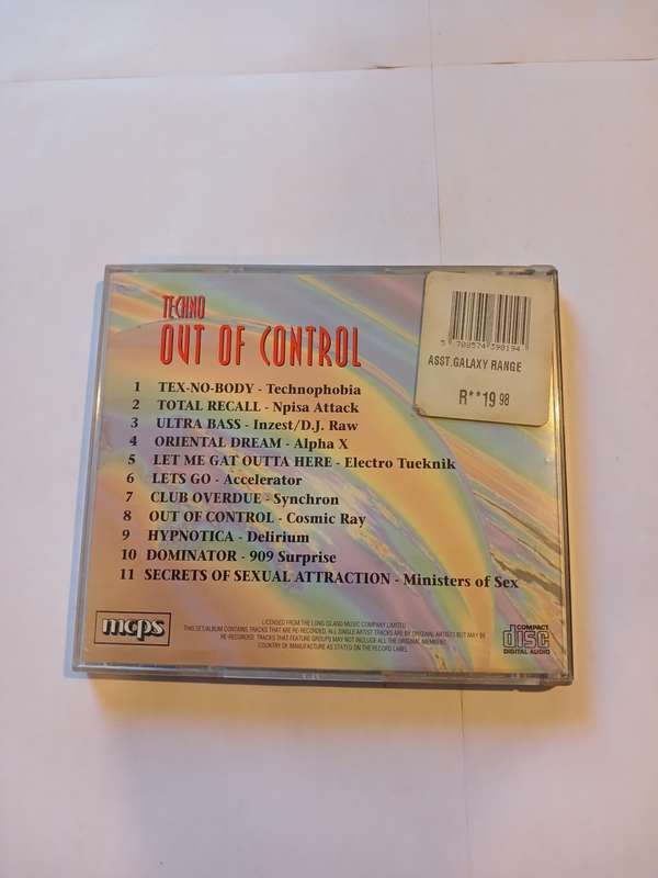 Techno, Out of Control CD