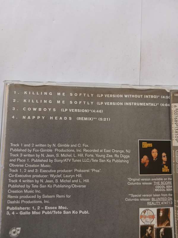 Fugees, Killing Me Softly CD single