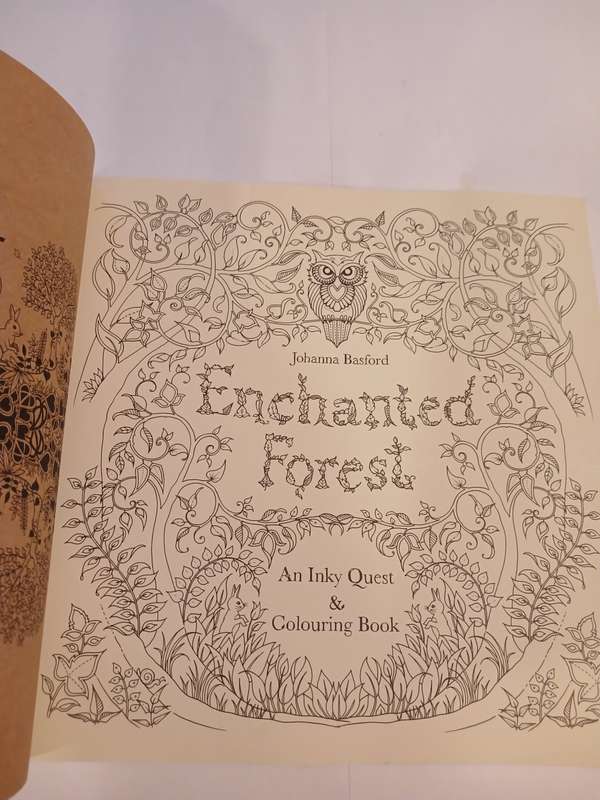 Enchanted Forest by Johanna Basford, An Inky Quest & Colouring Book