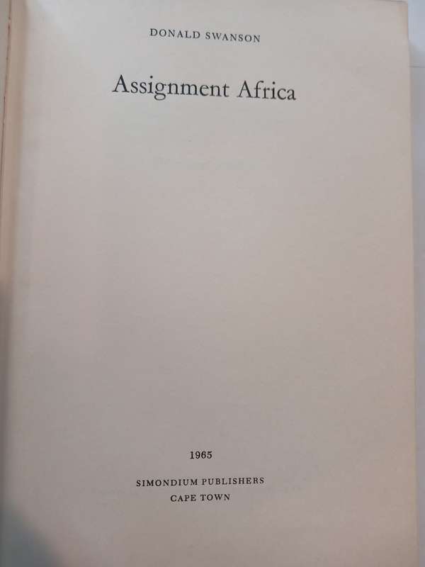Assignment Africa by Donald Swanson