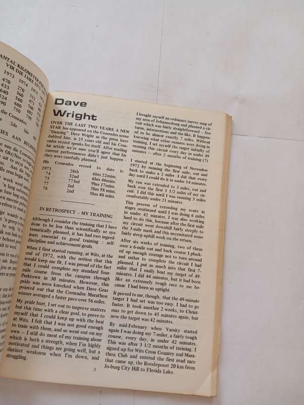 The Distance Runners Log, September 1978
