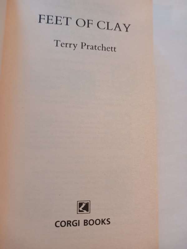 Feet of Clay, A Discworld Novel by Terry Pratchett